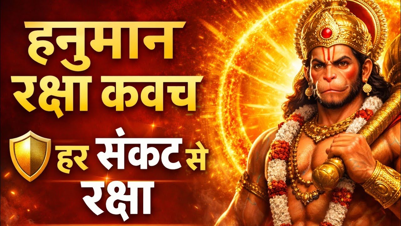 हनुमान रक्षा कवच पाठ | हर संकट, भय और नकारात्मक शक्तियों से रक्षा | Hanuman Raksha Kavach