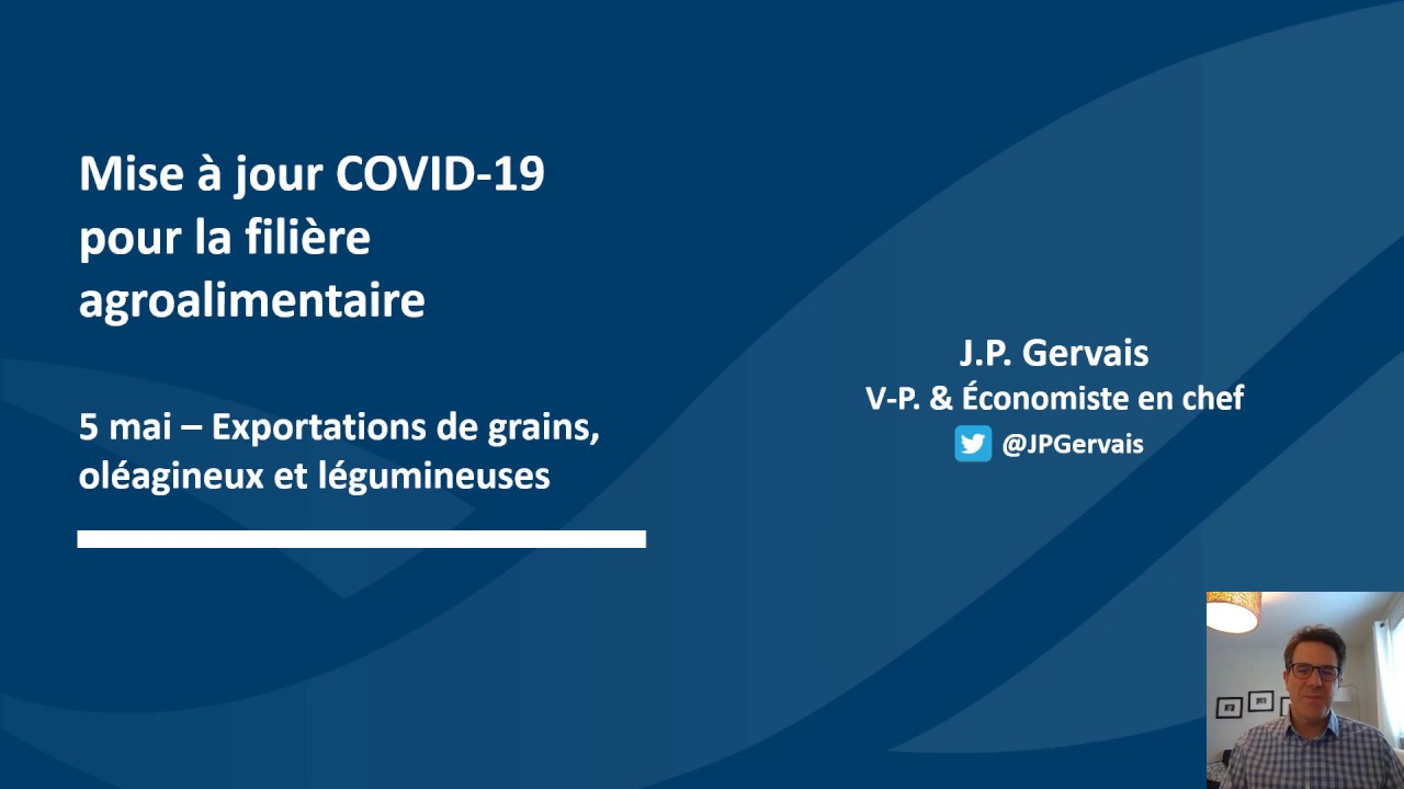 5 mai / Mise à jour économique pour la filière agroalimentaire