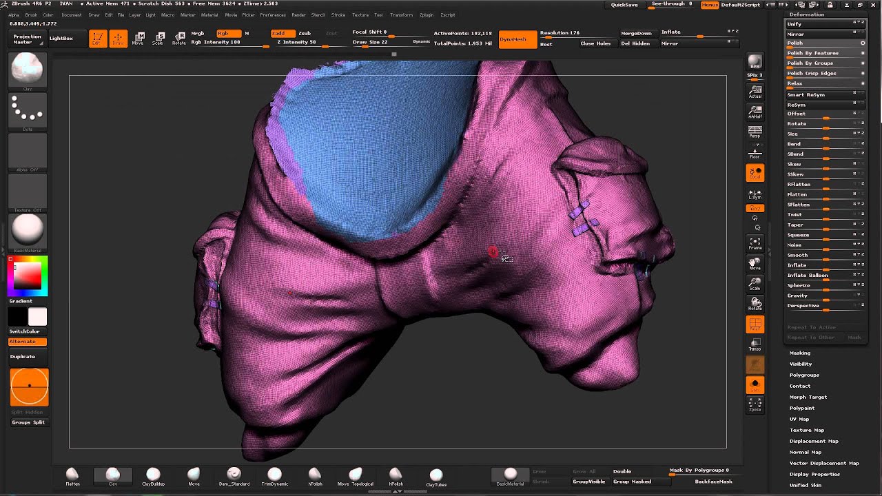 IVAN  part 4  Zbrush урок