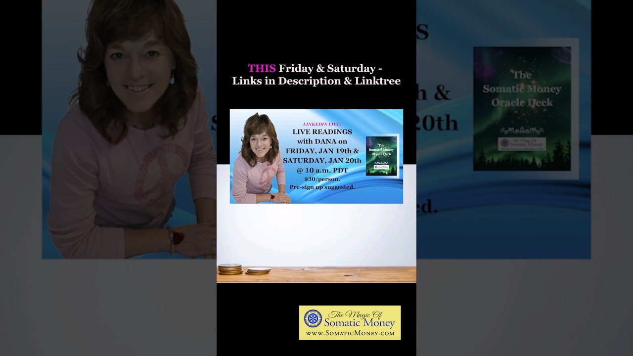 LIVE SOMATIC MONEY ORACLE DECK READS WITH DANA! #psychictarot #money #medium  #moneymanagement