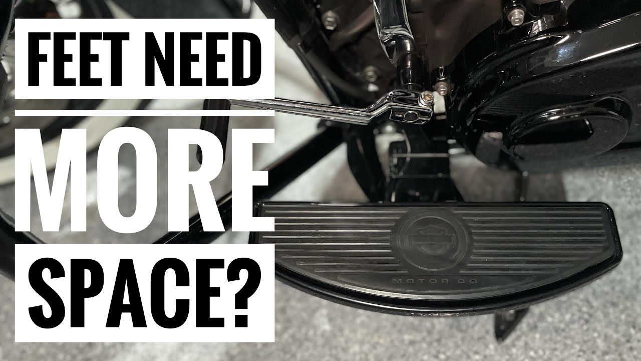 How to install Floorboard extensions for Harley Davidson. Motorcycle floorboards are great addition!