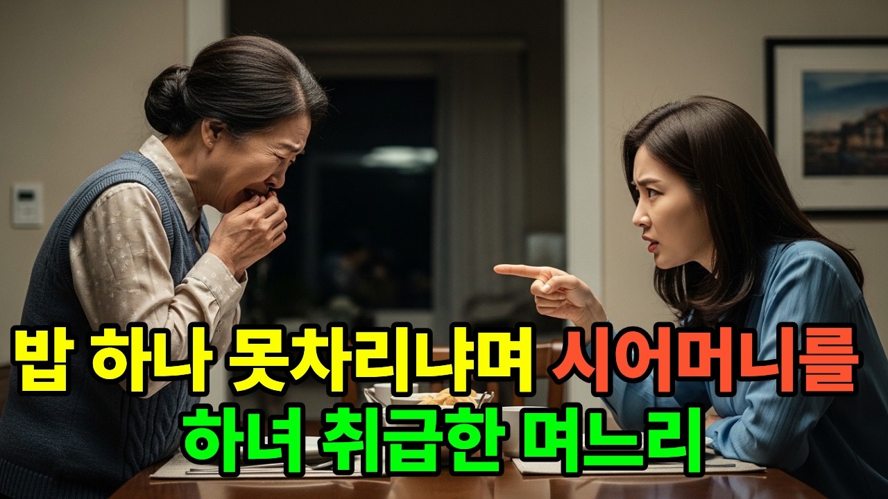 아픈 몸을 숨기고 참아온 시어머니, 결국 꺼낸 것은 단 한 장의 진단서