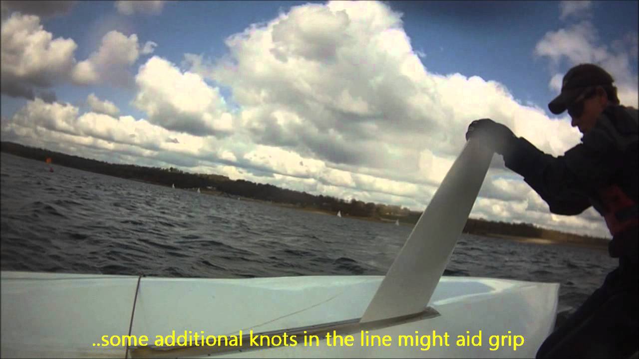 Righting a turtled Xenon Dinghy