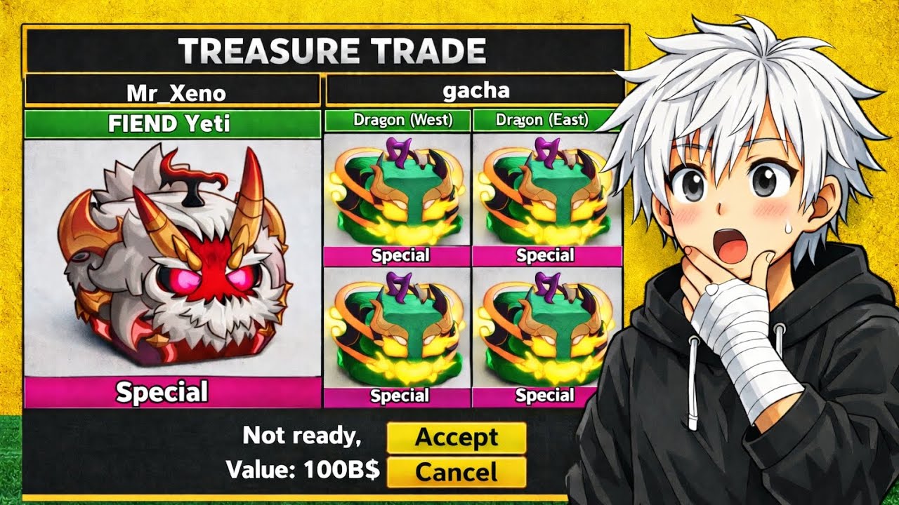 Trading NEW FIEND YETI Mutation for 24hours in BloxFruits!