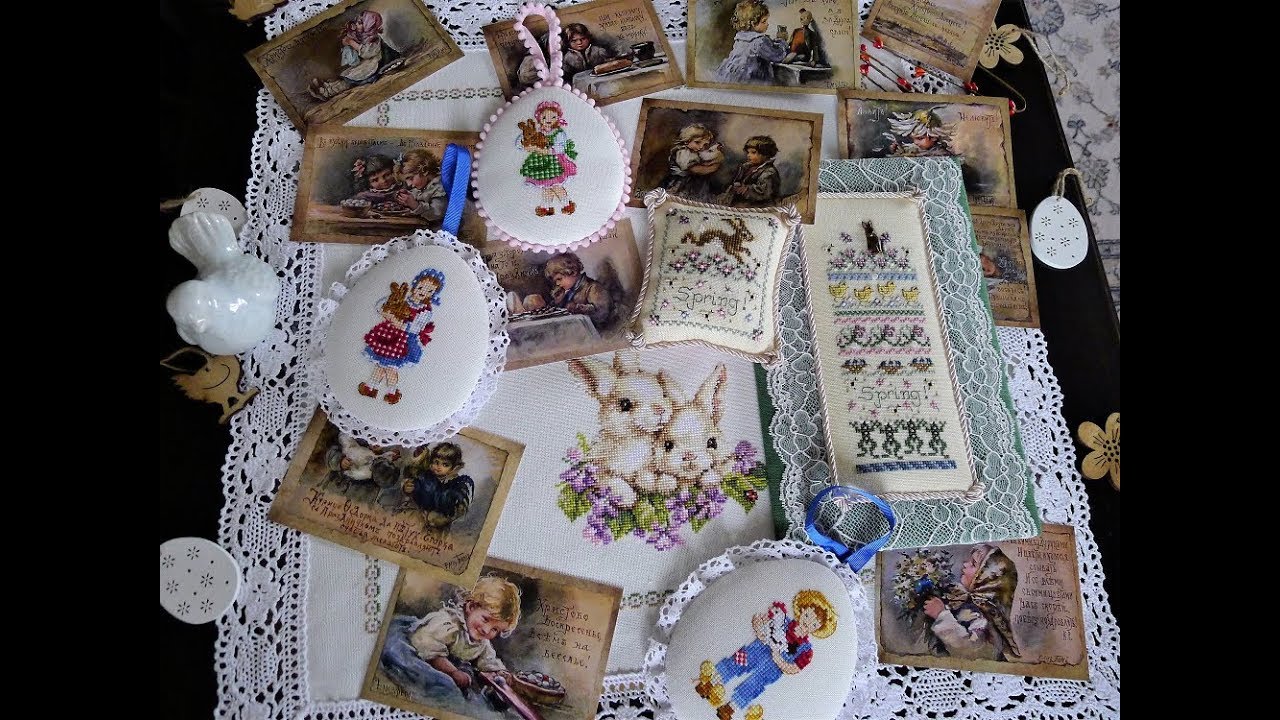 41. Пасхальная вышивка. 7 оформленных работ