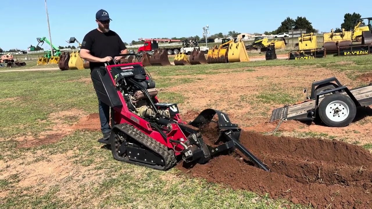 Test Operating The Barreto 36&rdquo; Stand On Trencher