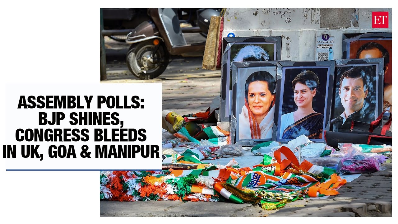 Assembly Election 2022: BJP shines, Congress bleeds in Goa, Manipur and Uttarakhand