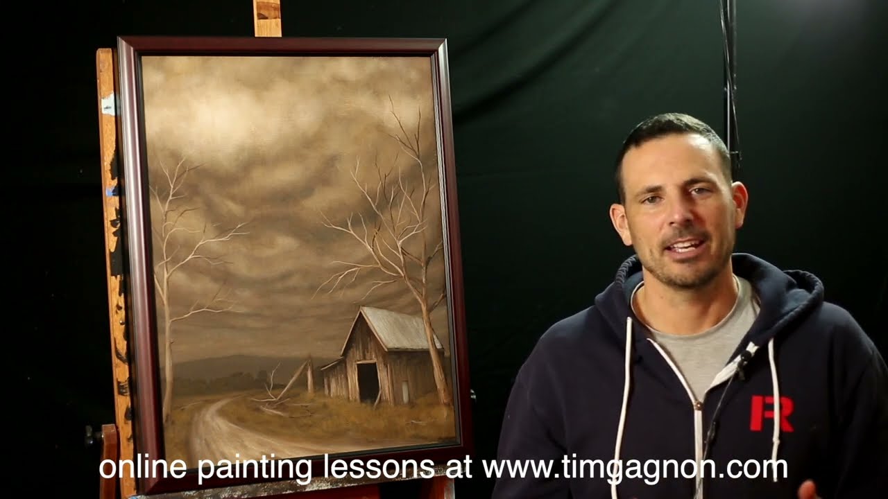 Painting tips and tricks - doing a tonal wash to change the feel of your painting.