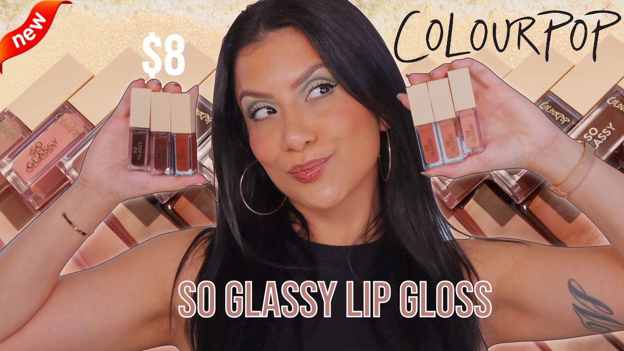 *new* COLOURPOP SO GLASSY LIP GLOSS REVIEW  + NATURAL LIGHTING LIP SWATCHES | MagdalineJanet