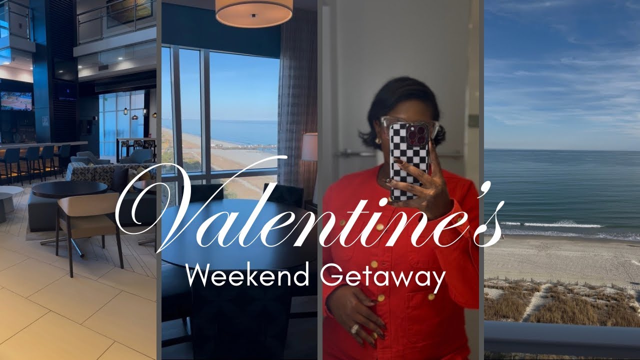 Valentine’s Day Surprise at Hilton Grand Vacations Club Ocean 22 | Oceanfront Hotel Tour @hilton 
