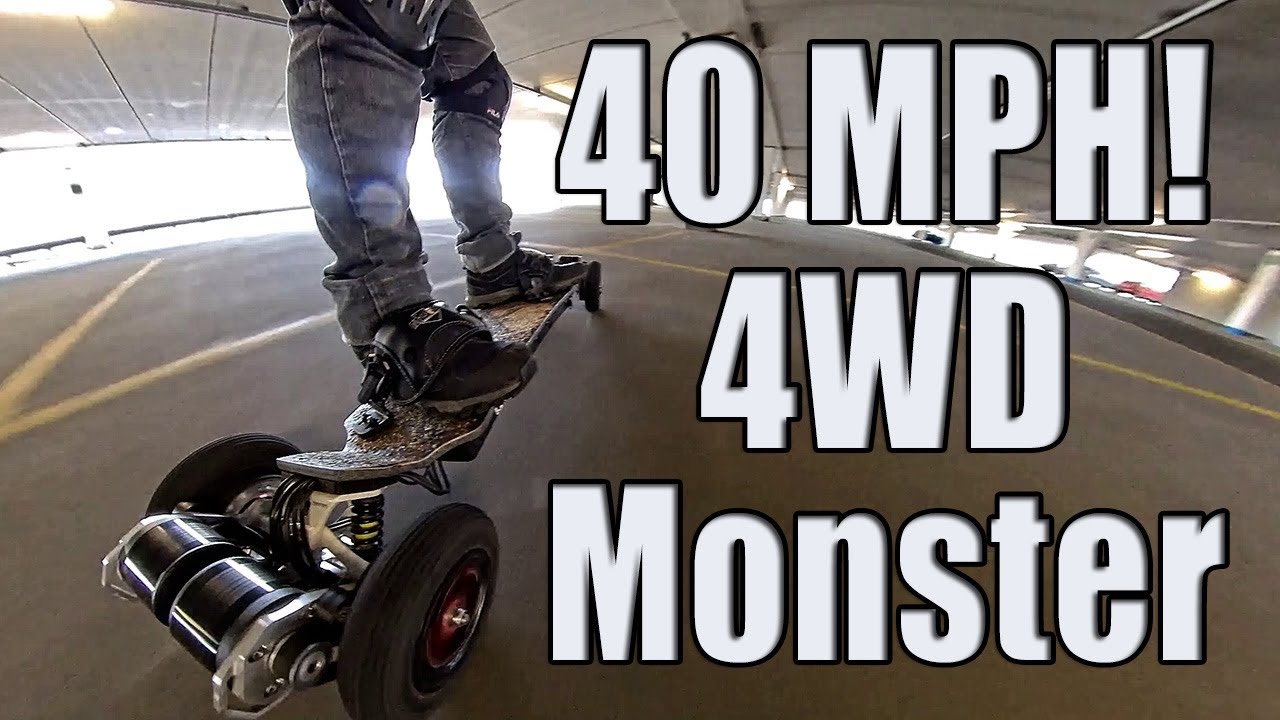 Custom 4WD 40mph Electric Skateboard