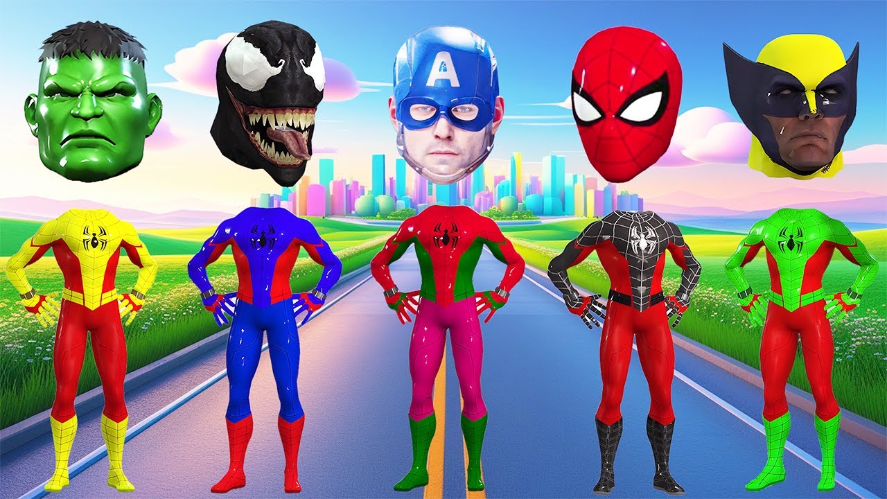 TEBAK GAMBAR TOP SUPERHERO I AVENGERS, CAPTAIN AMERICA, SPIDER MAN, IRON MAN, HULK, VENOM, MARVEL