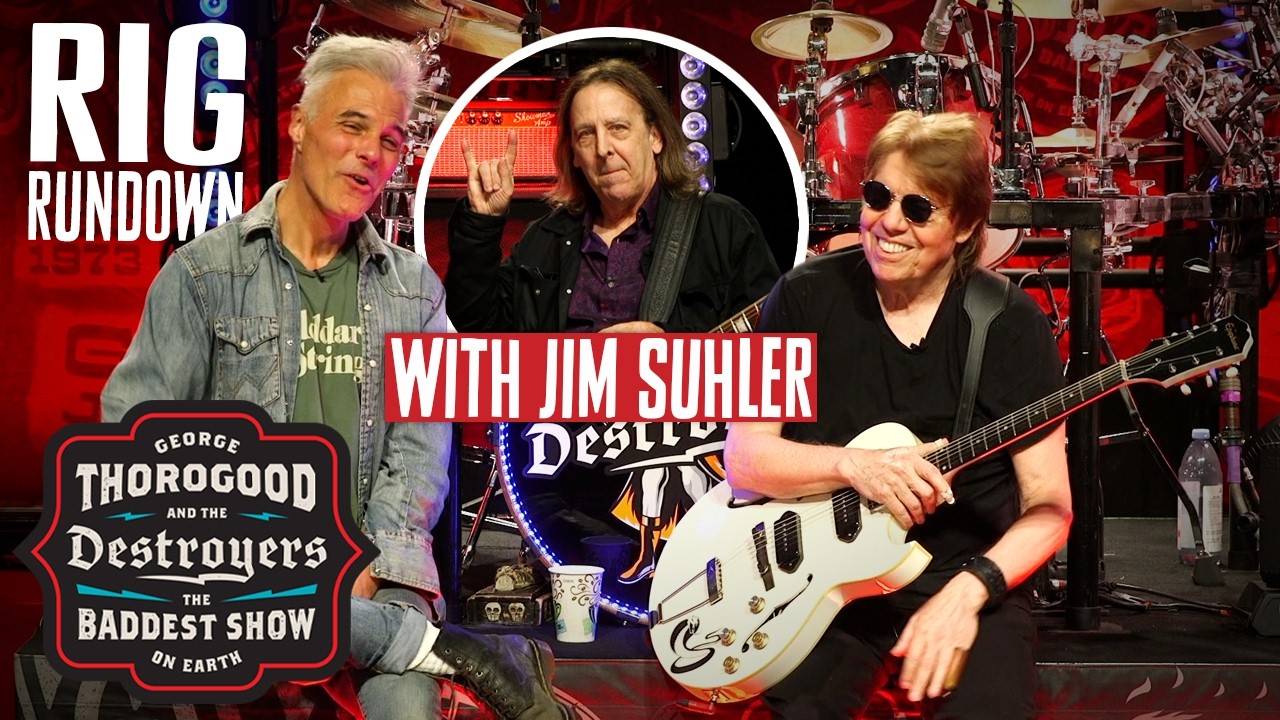The George Thorogood Rig Rundown Guitar Gear Tour with Guitarist Jim Suhler