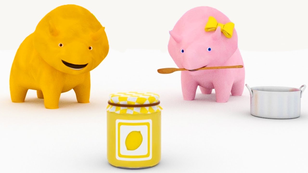 le Marmellate Colorate - Impara con Dino il Dinosauro 👶 Cartone animato educativo per i bambini