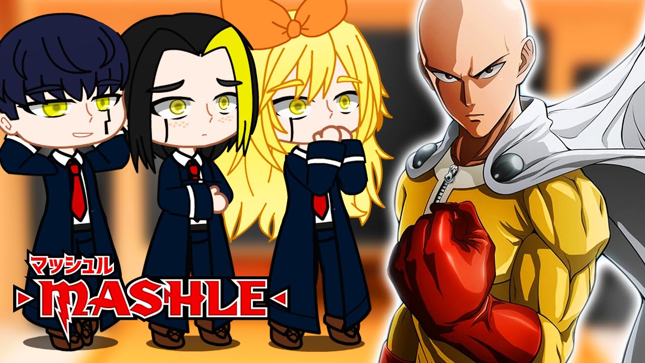 Mashle React to Saitama | One-Punch Man | Gacha React