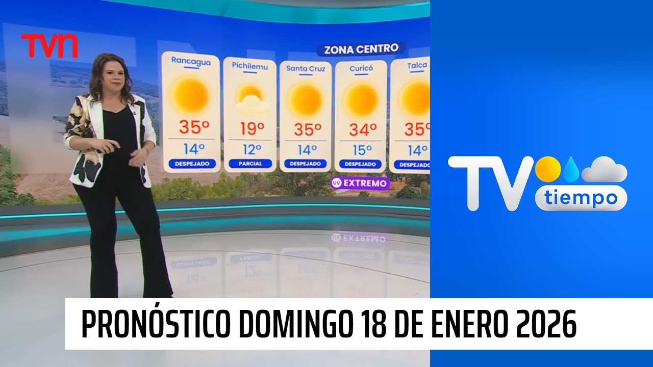 Pronóstico del tiempo: Domingo 18 de enero 2026 | TV Tiempo
