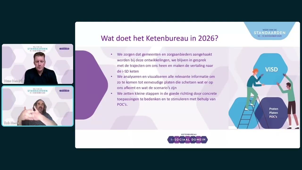 Even bij praten over 'Verder met Vernieuwing Informatie-Uitwisseling Sociaal Domein (ViSD)’