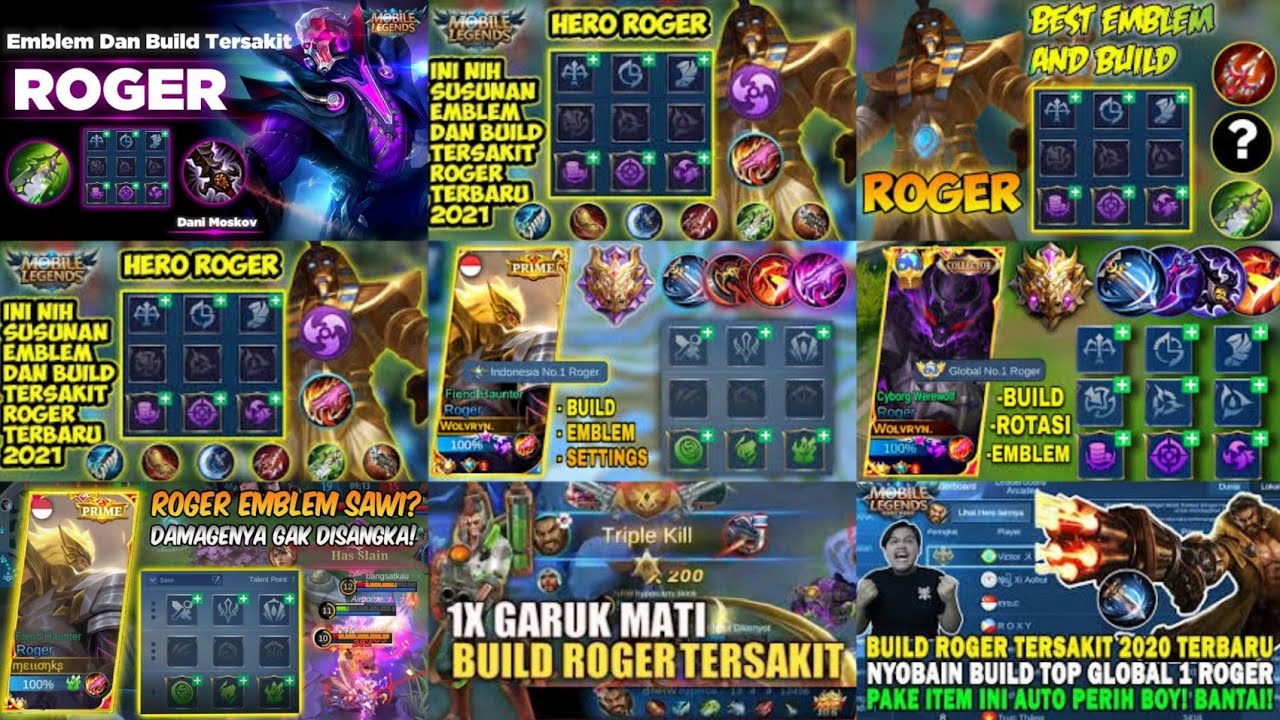 item dan buiild roger mobile legends