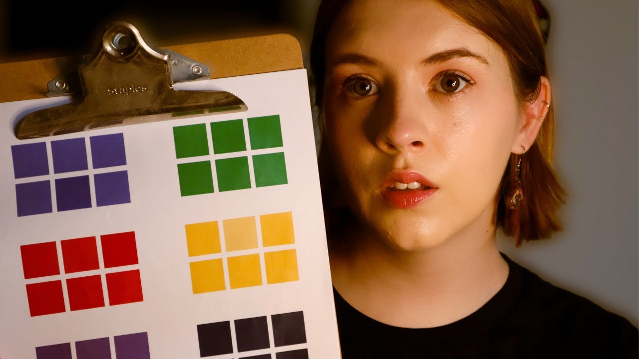 ASMR Testing Your Color Perception ~Part 2~ (Soft Spoken, Charts, Lights, Instructions)