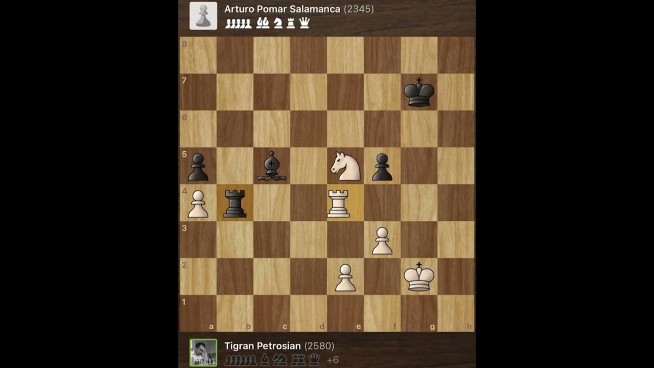 Tigran Petrosian vs Arturo Salamanca • Olympiad - Havana Cuba, 1966