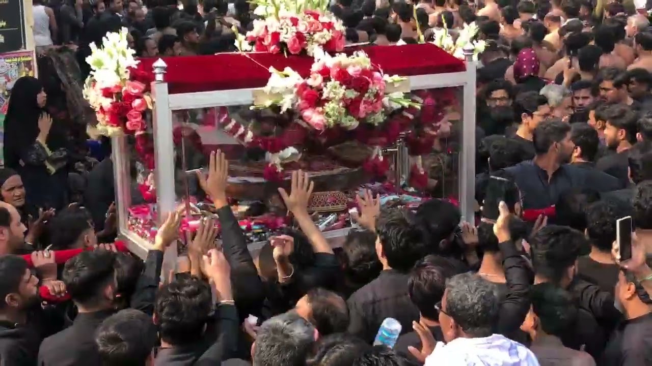 18 شعبان, برآمدگی جھولا شہزادہ علی اصغرؑ سیہون انجمن درِبتولؐ کراچی.