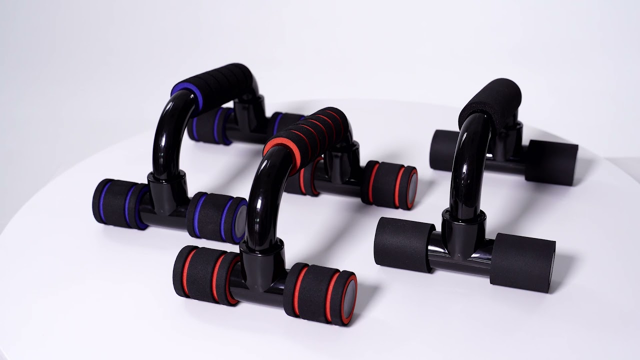 Readaeer Push Up Bars Gym Exercise Equipment Fitness 1 Pair Pushup Handles with Cushioned Foam Grip