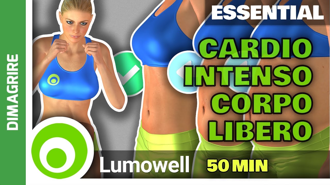Allenamento Cardio Intenso A Corpo Libero - 50 Minuti