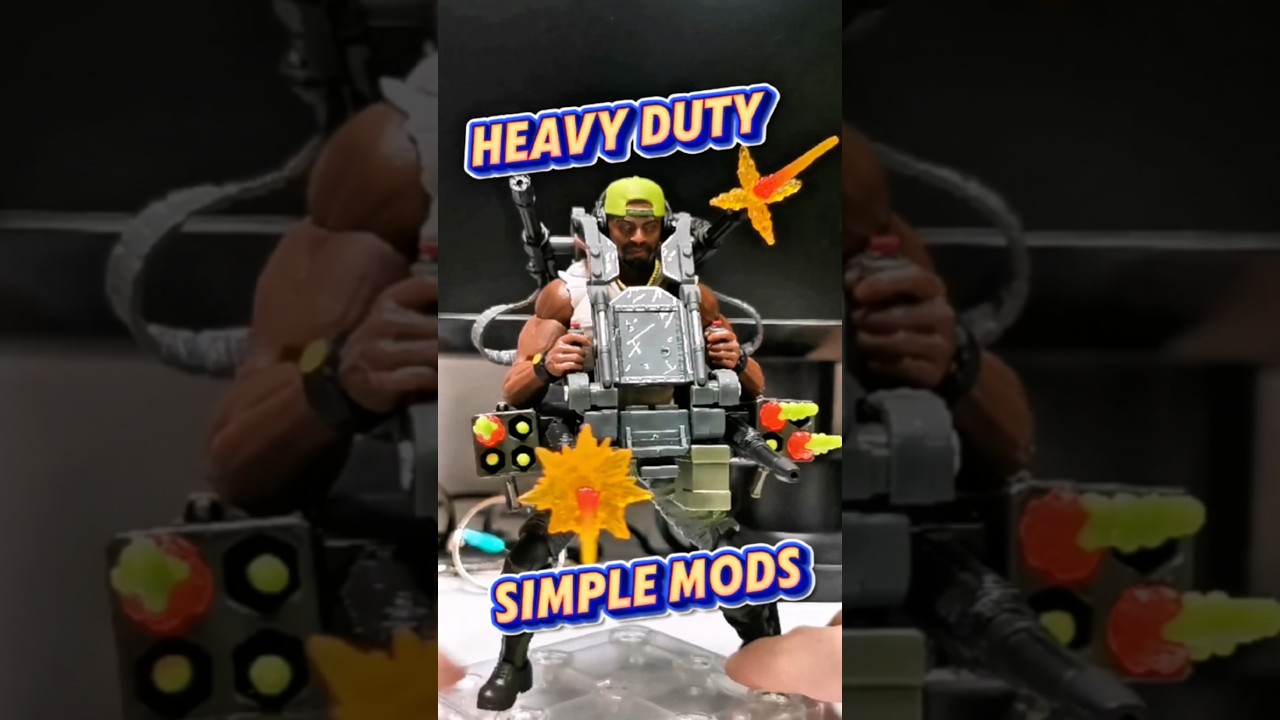 Heavy Duty Neck Torso Missile Mods GI Joe Classified Series Hasbro Pulse Action Figure Fix