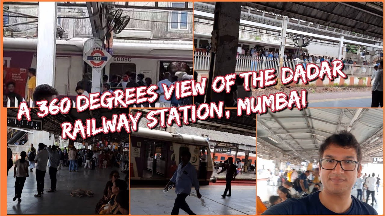 A 360 Degrees View Of The Dadar Railway Station, Mumbai, India.