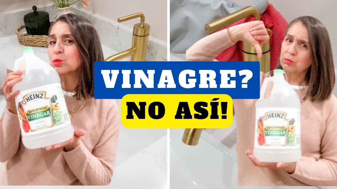 10 ERRORES al limpiar con vinagre que ARRUINAN tu casa (vista de una profesional)