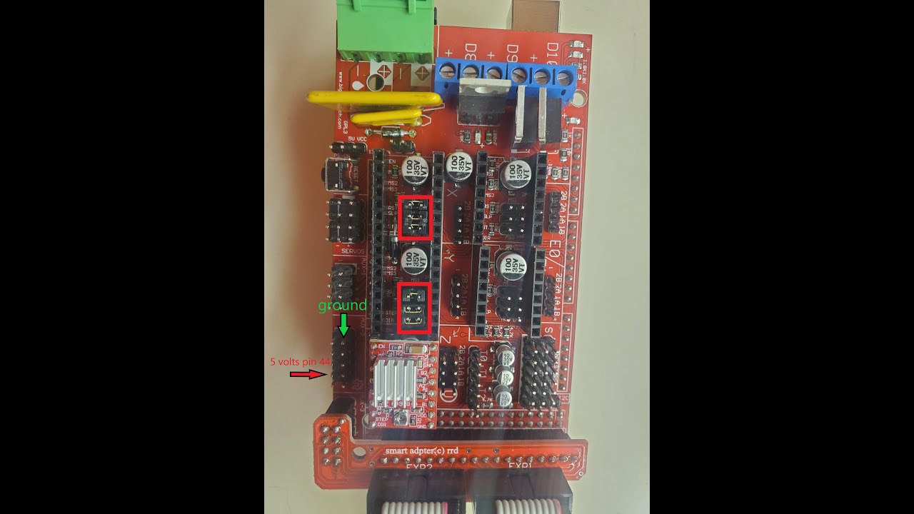 MPCNC Primo Build Ep. 12 Arduino Ramps 1.4 Marlin Change pin assignment D9 to 44