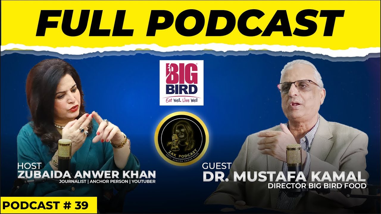Zubaida Anwer Khan Podcast Featuring Dr. Mustafa Kamal Director Big Bird Food | ZAK Podcast