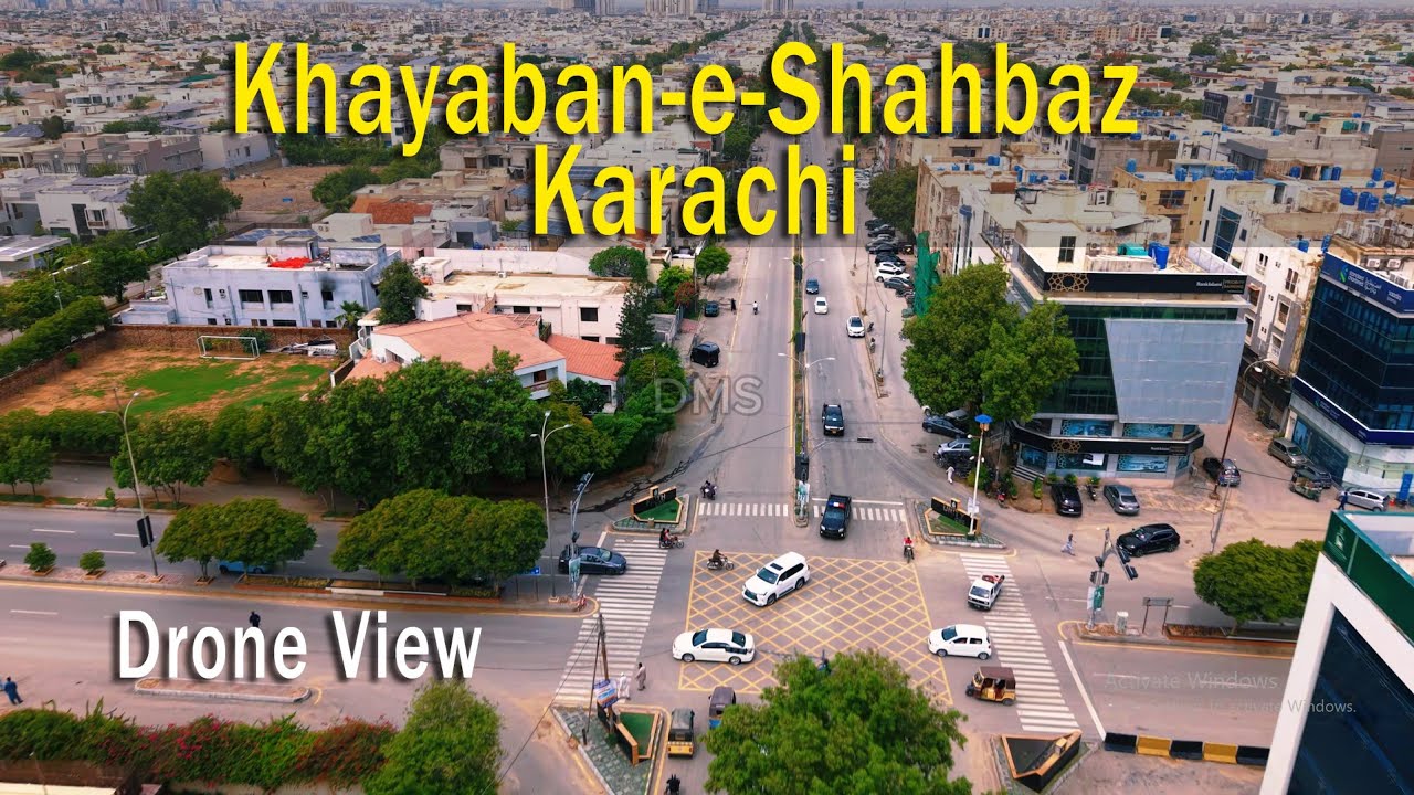 Khayaban-e-Shahbaz DHA Karachi | Stunning 4K Drone Aerial View