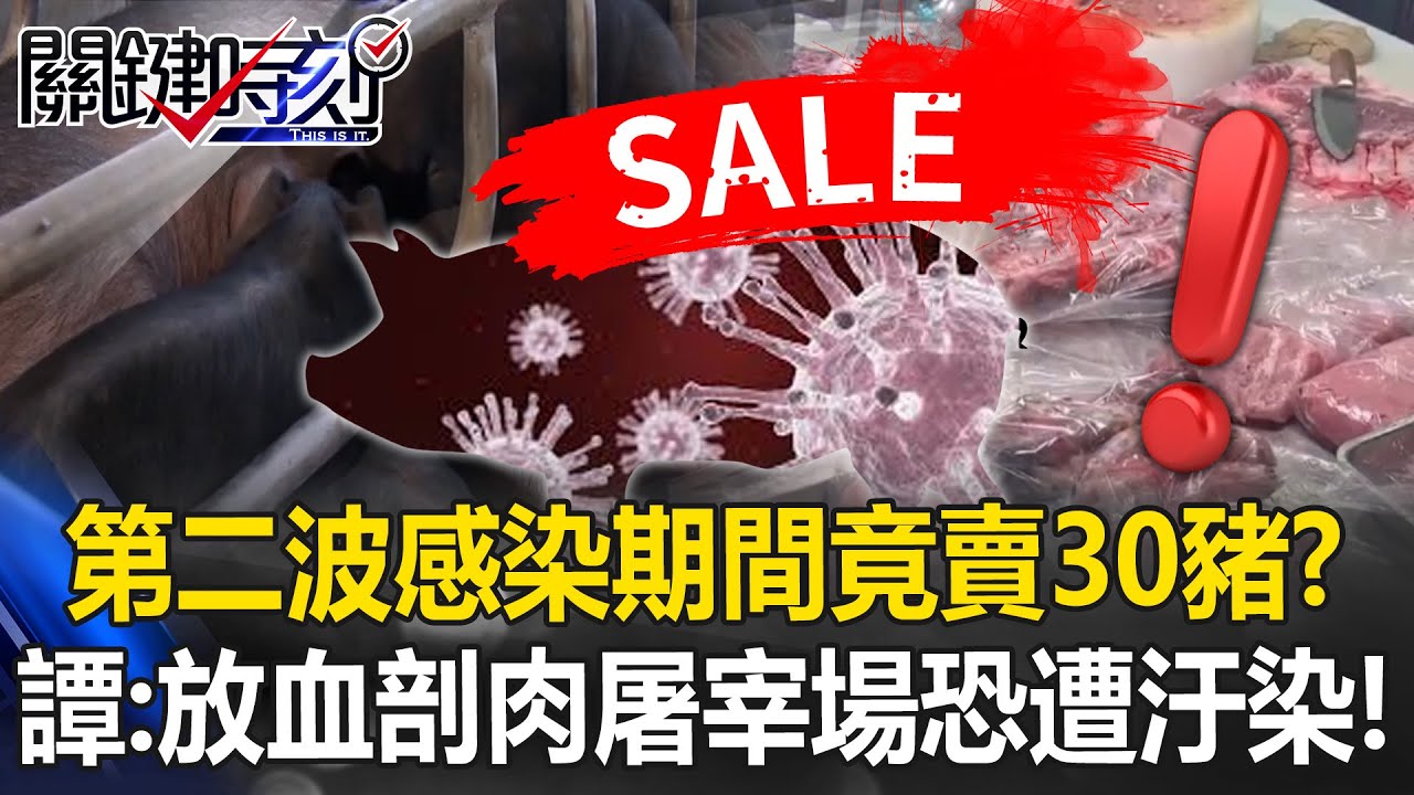 第二波感染期間10/13竟賣出30豬？ 譚：放血剖肉屠宰場可能遭汙染！？【關鍵時刻】20251029-2 張炤和 譚大倫 吳政峰 林廷輝 黃敬平