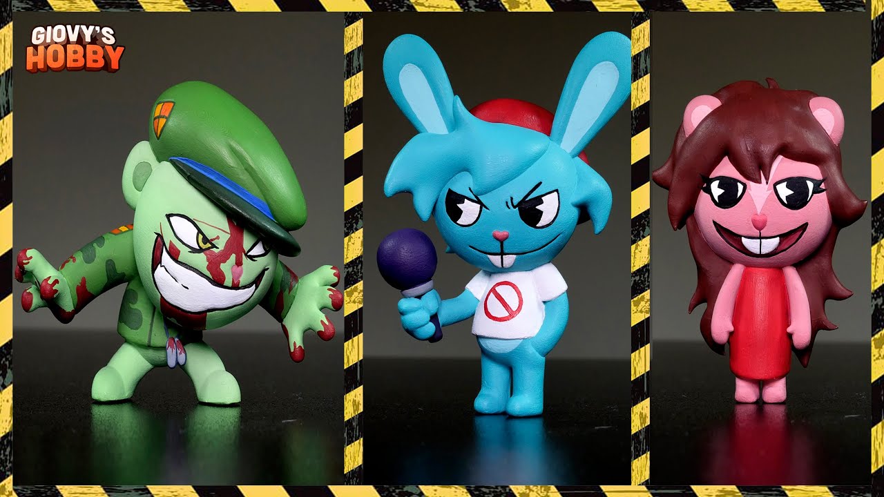 Making FNF VS Flippy Sculptures ➤ Happy Tree Friends Mod