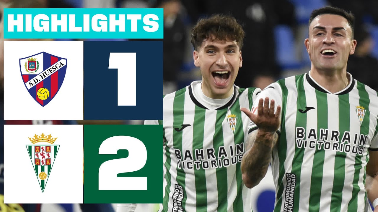 SD HUESCA 1 - 2 C&Oacute;RDOBA CF | RESUMEN LALIGA HYPERMOTION