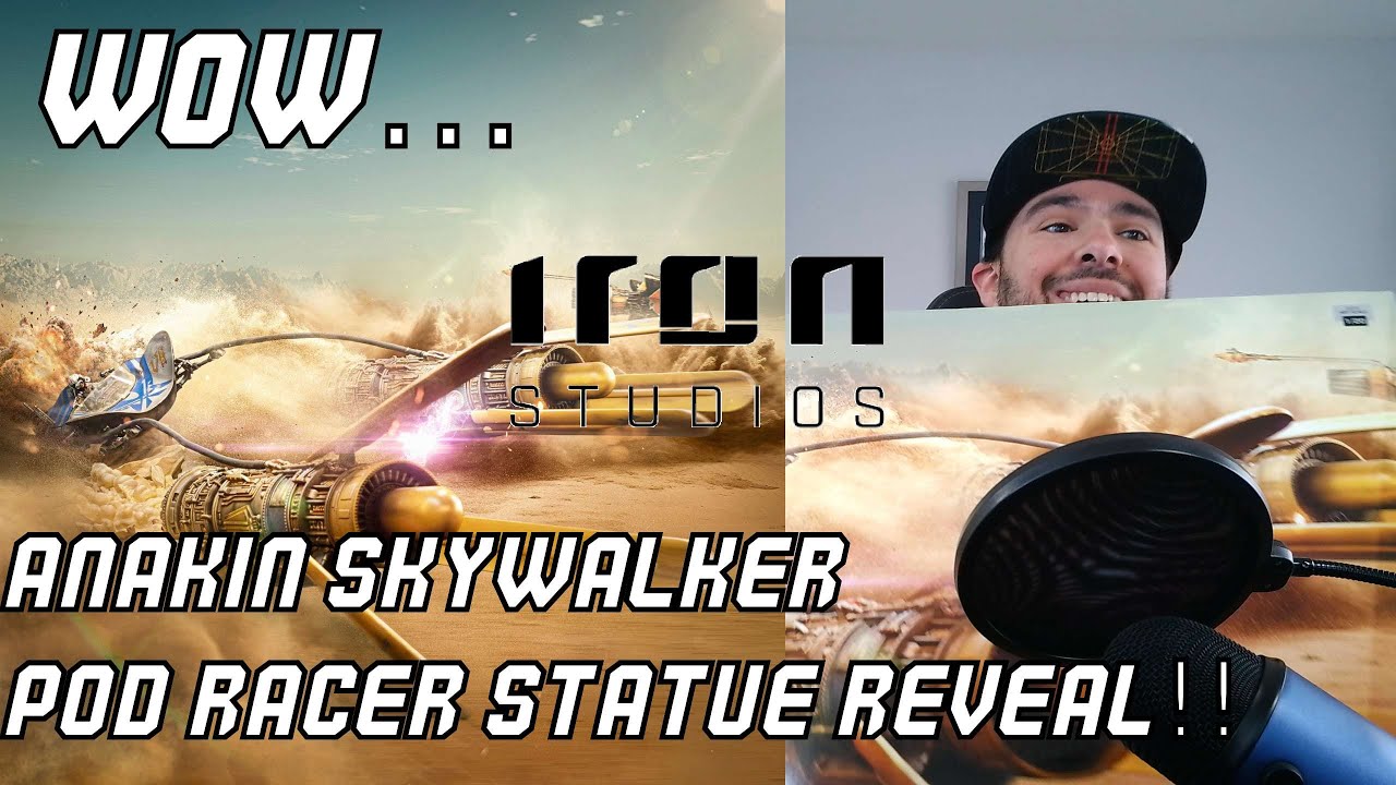 LIMITED TO 199 - Star Wars Iron Studios Anakin Skywalker Pod Racer Statue Unboxing & Reveal!!