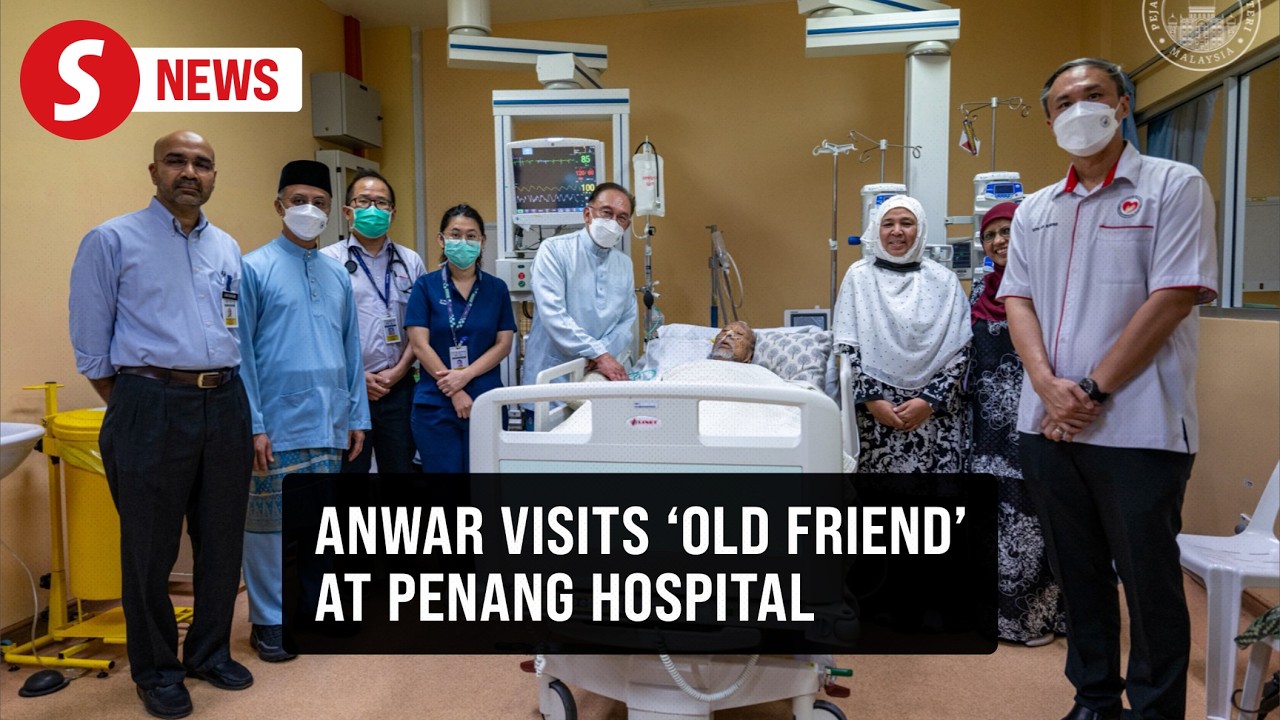 PM Anwar visits PAS spiritual leader at Penang Hospital