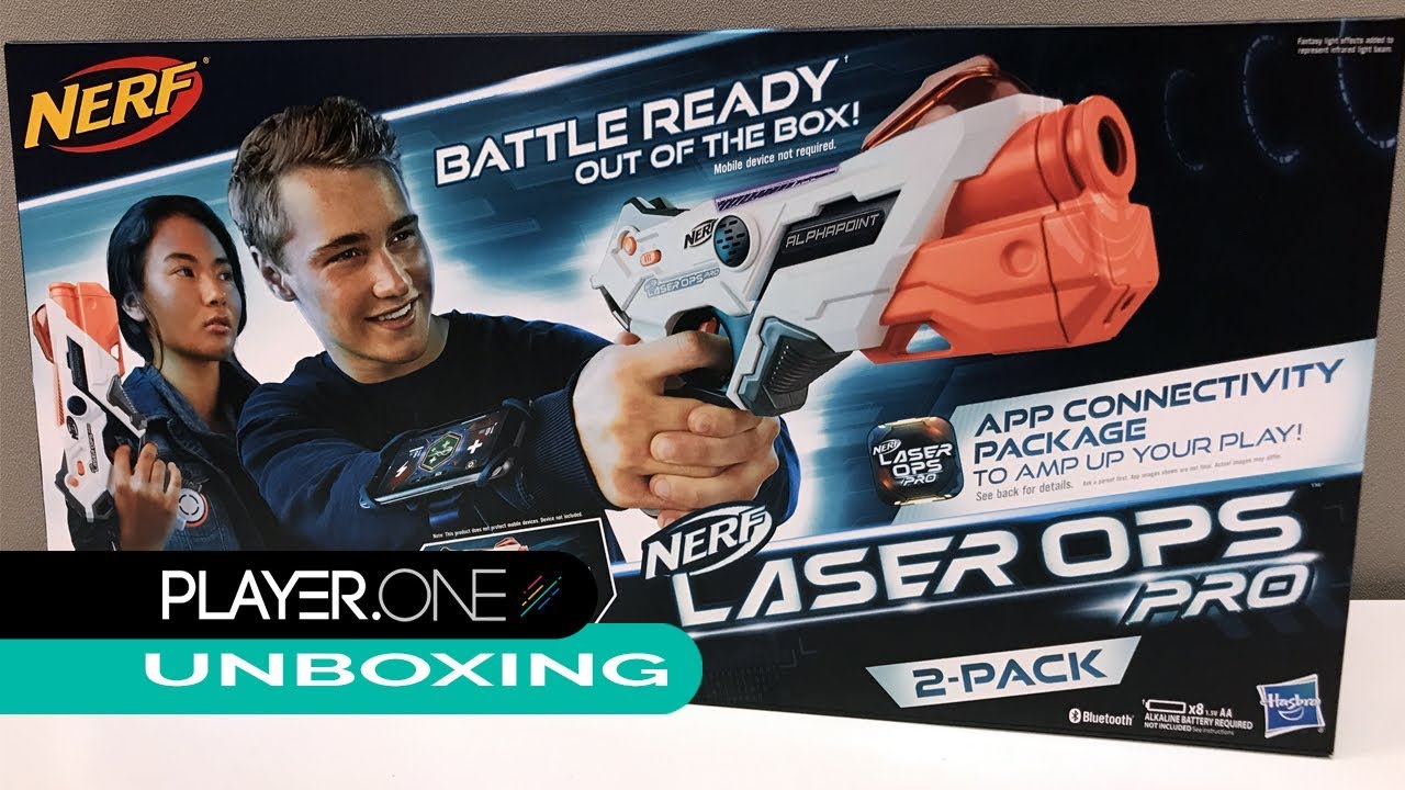 PlayerOne Unboxing NERF Laser Ops Pro AlphaPoint 2-Pack Blasters