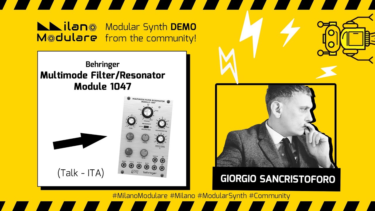 Filter/Resonator 1047 - Behringer - DEMO (Talk ITA) | Giorgio Sancristoforo - Milano Modulare
