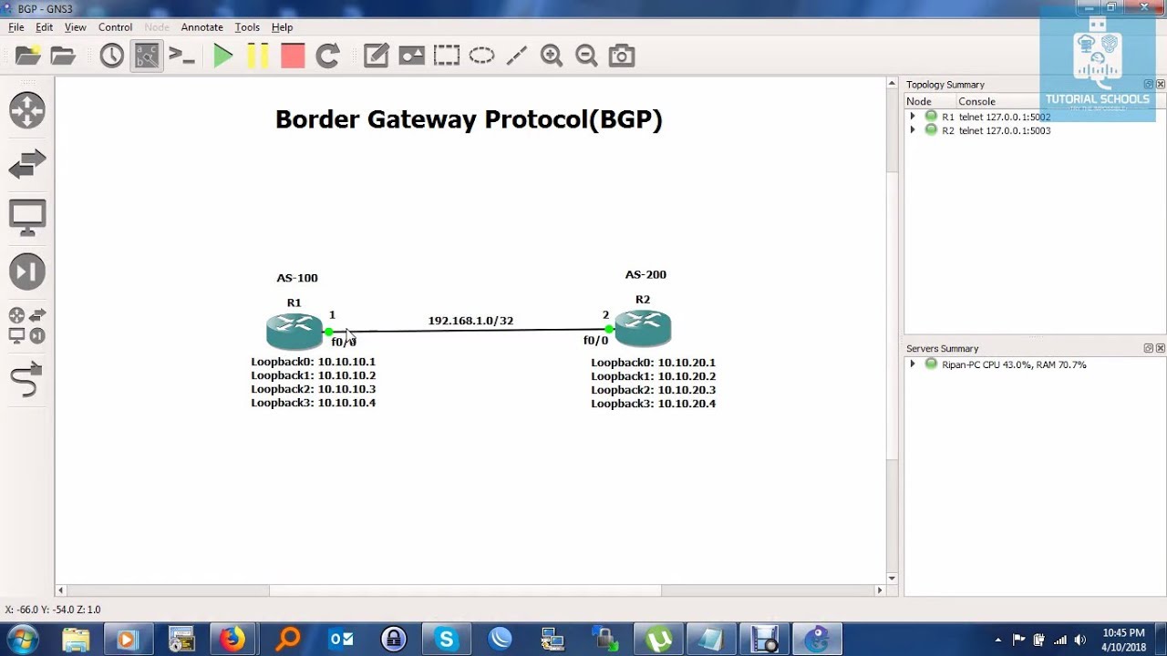 [BGP] How to Configure Border Gateway Protocol (BGP) and Advertise Network