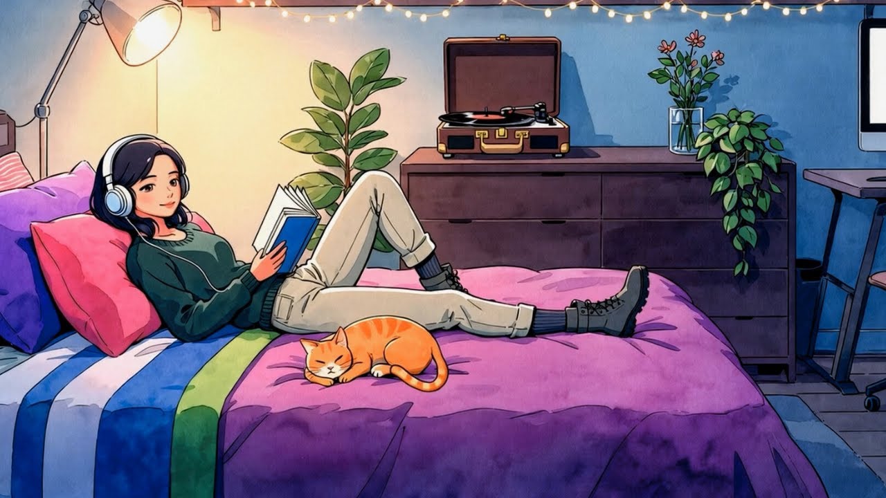 Cozy Anime Lo-Fi 🌙 Study, Focus & Relax Music (No Lyrics)