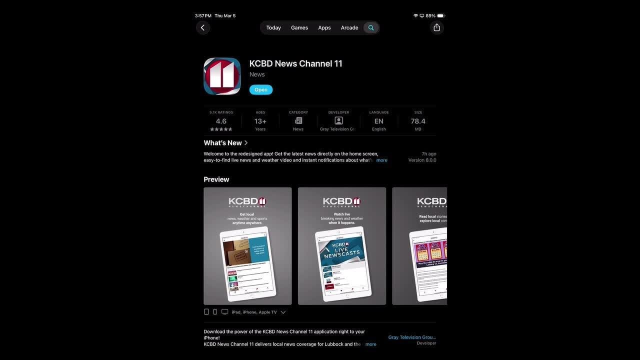 Updated KCBD News App now available