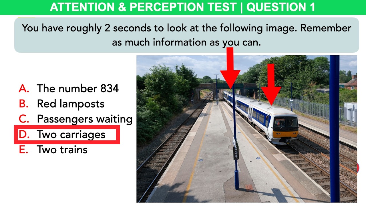 Train Driver Awareness, Recognition, and Perception Test! (How to Pass with 100%)