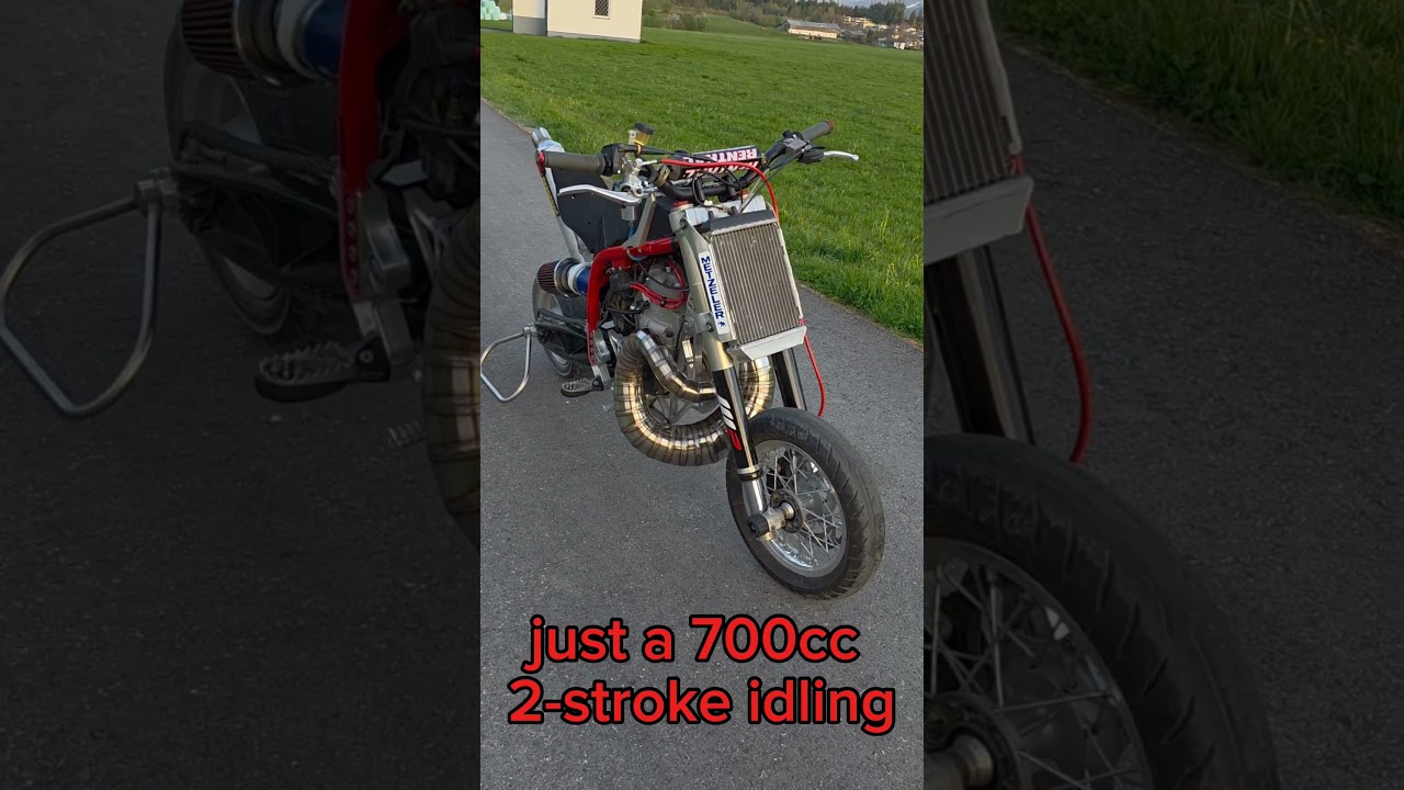 700cc 2-stroke mini bike #bikelife  #racing #700cc #zabel #fyp #fy  #akrapovic #crazy #ktm