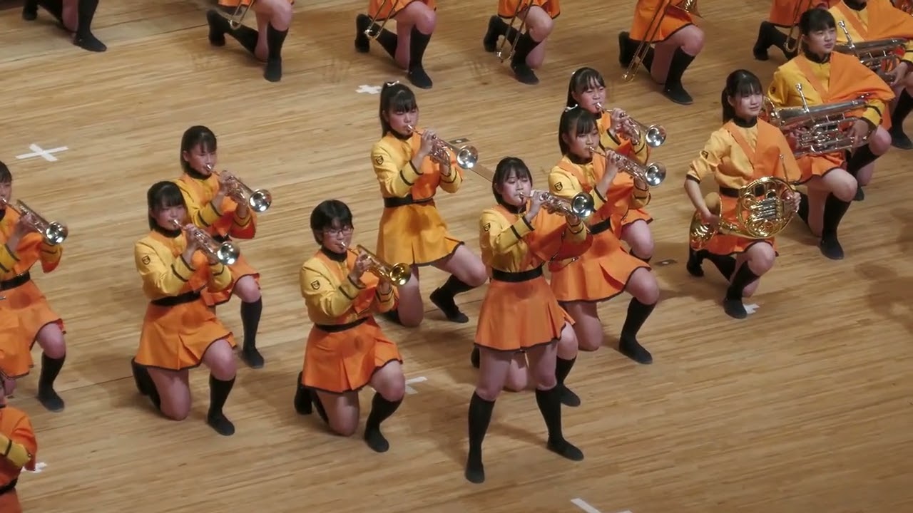 211227 02 C1 京都橘 「心の絆コンサート」2021年112月27日【２．マーチングステージ（１カメ）】