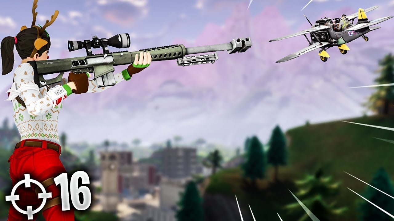 I SNIPED HIM OUT OF THE PLANE! (Fortnite Battle Royale)