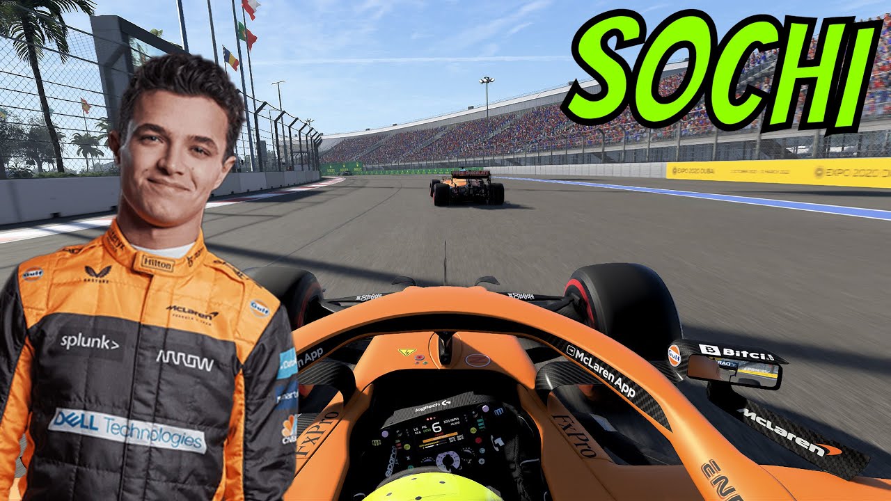 F1 2021 - 100% Grand Prix at Sochi, Russia with Lando Norris