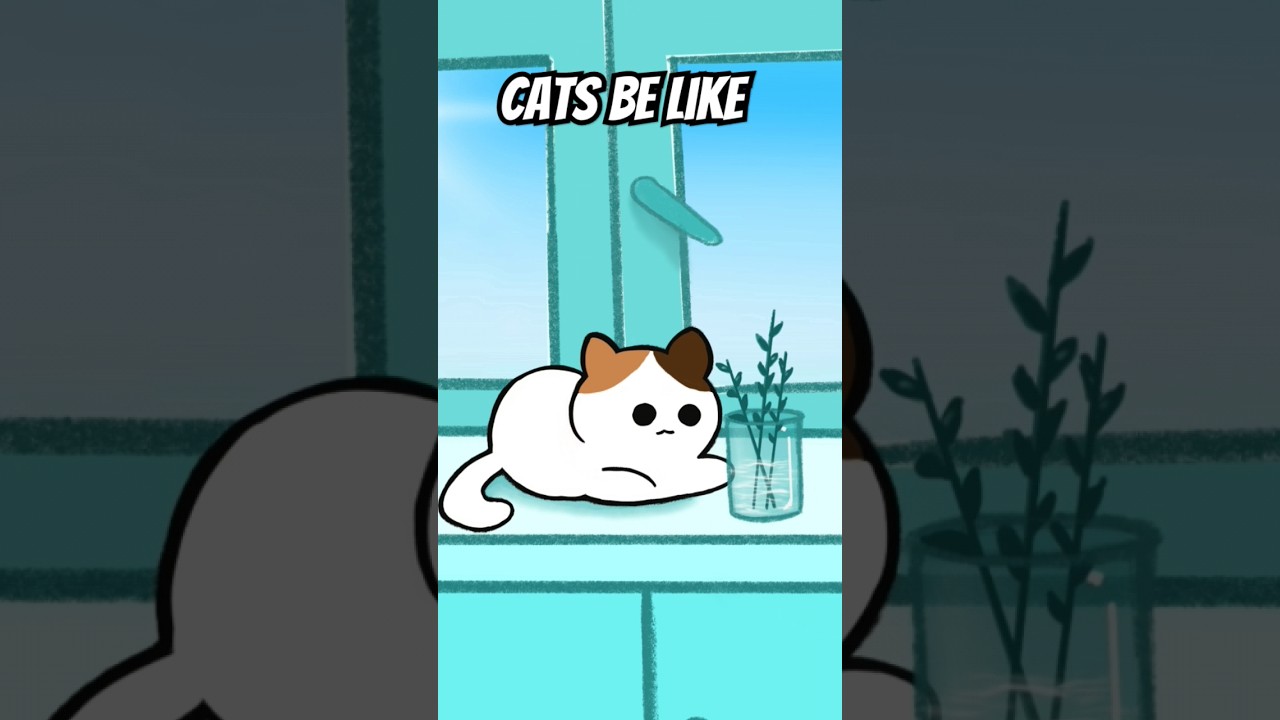 Cats being cute troublemakers!   #cats #animation #cat #catshorts #catlover