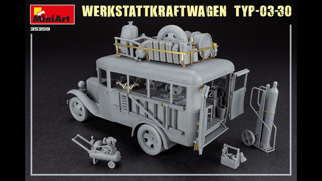 Direct Miniart Review - WERKSTATTKRAFTWAGEN TYP 03 30  1:35 Scale